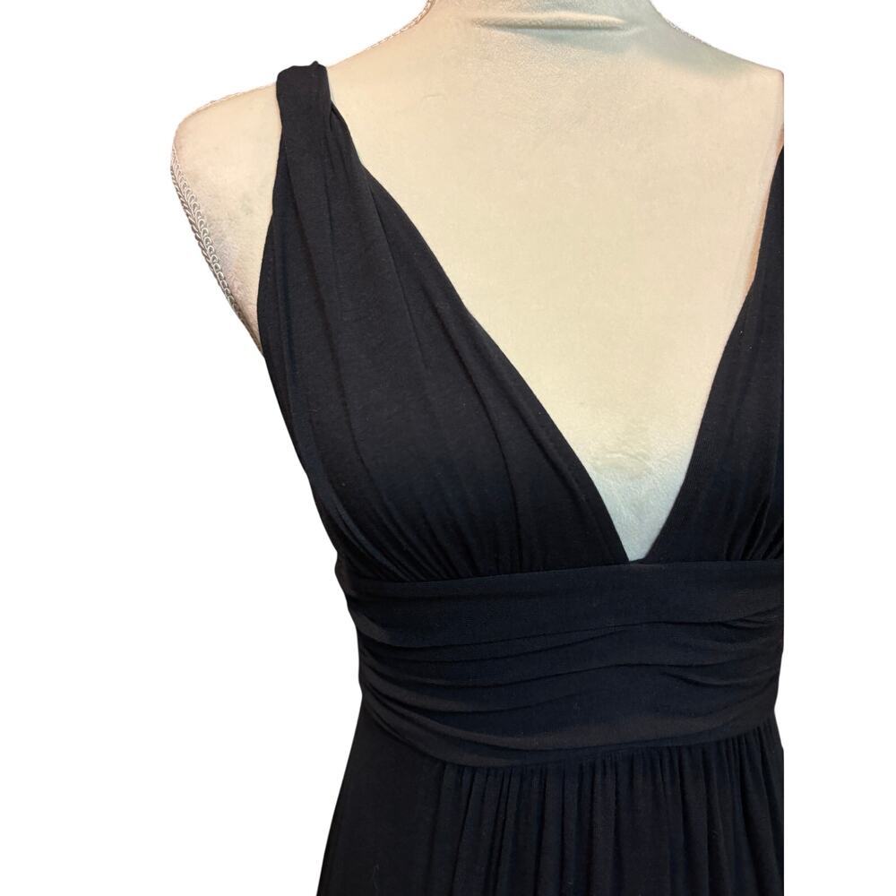 Black V-Neck Sleeveless Maxi Dress Size XS - Picture 11 of 15